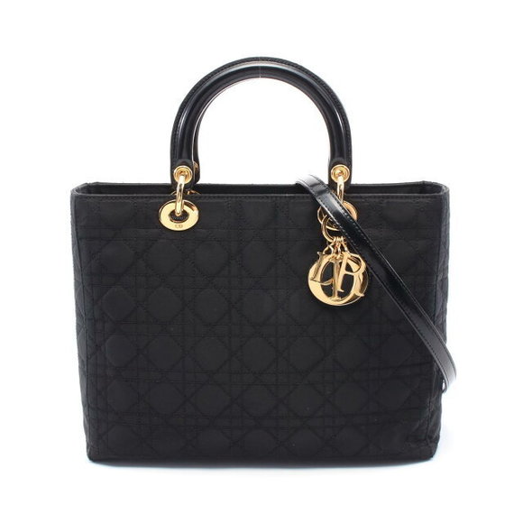 Dior Lady Cannage Handbag Black - Picture 1 of 6